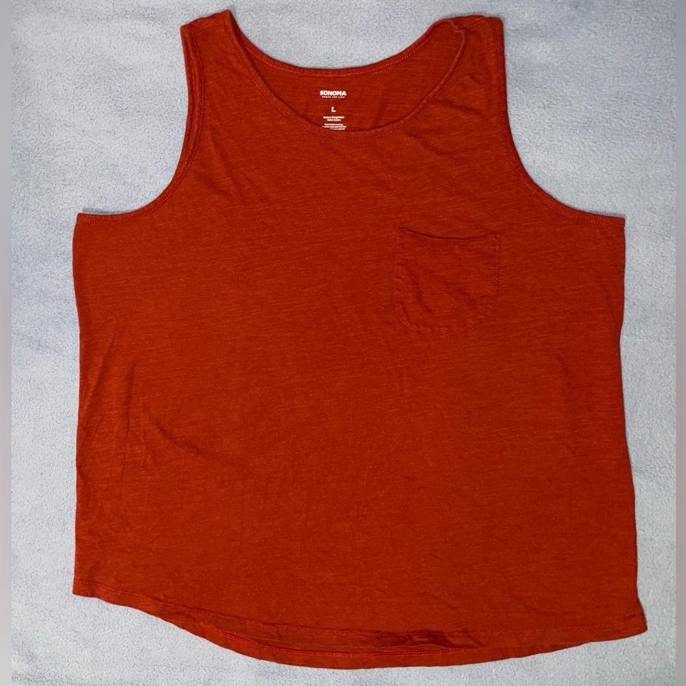 Sonoma Women’s Red Tank Top Size Large